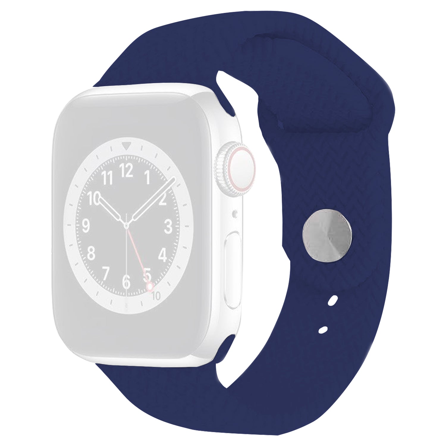 For Apple Watch Series 9 8 7 41mm / 6 5 4 SE (2022) SE (2023) SE 40mm / 3 2 1 38mm Silicone Watch Band Woven Texture - Black For Apple Watch Series 9 8 7 41mm / 6 5 4 SE (2022) SE (2023) SE 40mm / 3 2 1 38mm Silicone Watch Band Woven Texture - Black